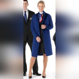 Vintage American Airlines Twin Hill Wool Blend Coat Classic Corpcore Chic  Sz 20